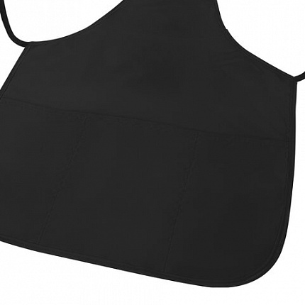 Фартук с нарукавниками для уроков труда ПИФАГОР, 3 кармана, уменьшенный размер, 39х49 см, черный, 273751