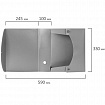 Короб архивный (330х245 мм), 100 мм, пластик, разборный, до 900 листов, серый, 0,9 мм, BRAUBERG "Energy", 236855