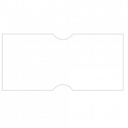 Этикет-лента 21х12 мм прямоугольная, белая, КОМПЛЕКТ 5 рулонов по 600 шт., BRAUBERG, 114207