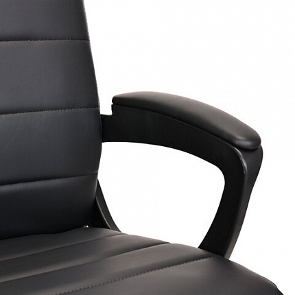 Кресло BRABIX "Win MG-353", кожзаменитель, разборное пятилучие, черное, 532981