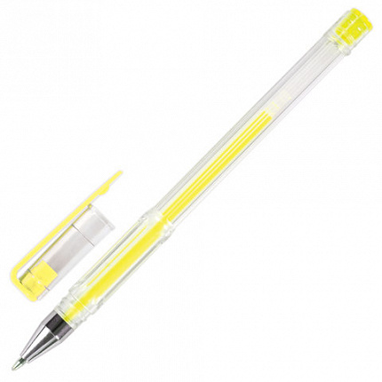 Ручки гелевые ПИФАГОР, НАБОР 6 ЦВЕТОВ, НЕОНОВЫЕ, корпус прозрачный, узел 0,7 мм, линия письма 0,5 мм, 142798