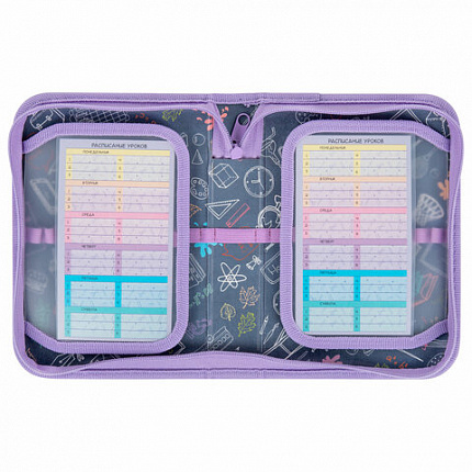 Пенал ПИФАГОР, 1 отделение, 2 откидные планки, полиэстер, 20х14 см, "Cats selfie", 273477