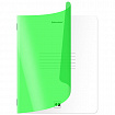 Тетрадь пластиковая обложка (НЕОН) А5, 48 листов, скоба, клетка, BRAUBERG "Smart Cover", ЗЕЛЕНАЯ, 405038