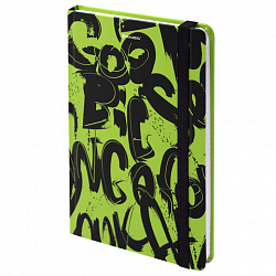 Блокнот с резинкой в клетку 96 л., А5, 145х203 мм, твердая обложка, BRAUBERG, "Calligraphy", 113721