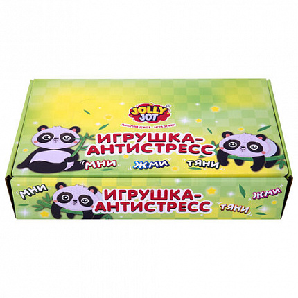 Игрушка-антистресс "ПАНДА", 6 см, дисплей, JOLLY JOT (ДЖОЛЛИ ДЖОТ), 665815