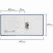 Папка-регистратор BRAUBERG, ламинированная, 75 мм, синяя, 222069
