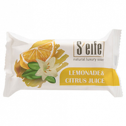 Мыло туалетное 100 г S'EIFE "Lemonade & Citrus juice" (Лимонад и Цитрусовый сок), КМЗ, штампованное