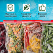 Пакеты для заморозки продуктов, 3 л, КОМПЛЕКТ 20 шт., с замком-застежкой (слайдер), LAIMA, 608911