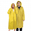 Дождевик плащ на кнопках, EVA, многоразовый прочный, чехол в комплекте, универсальный размер, желтый, SHAMAANI (ШАМААНИ), 610934