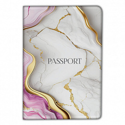 Обложка для паспорта "Cool Mix", два кармана, 10 дизайнов ассорти, цветной принт, ПВХ, STAFF, 238340