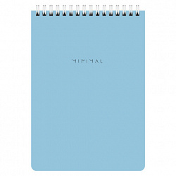 Блокнот А5 146х206 мм, 60 л., гребень, картон, жесткая подложка, клетка, BRAUBERG "Minimal Pastel", 116427