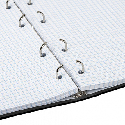 Тетрадь на кольцах А5 (165х215 мм), 160 листов, твердый картон, клетка, BRAUBERG, Idea, 404091