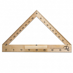 Транспортир для классной доски (транспортир классный), деревянный 40 см, 180 градусов, МОЖГА, С176