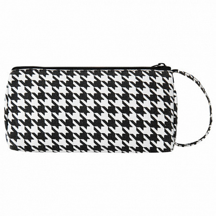 Пенал-косметичка BRAUBERG с ручкой, 1 откидная планка, полиэстер, 22x10х8 см, "Houndstooth", 271560