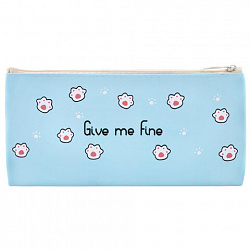 Пенал-конверт ПИФАГОР, 1 отделение, ПВХ, ассорти "Pawesome", 22х10 см, 273825