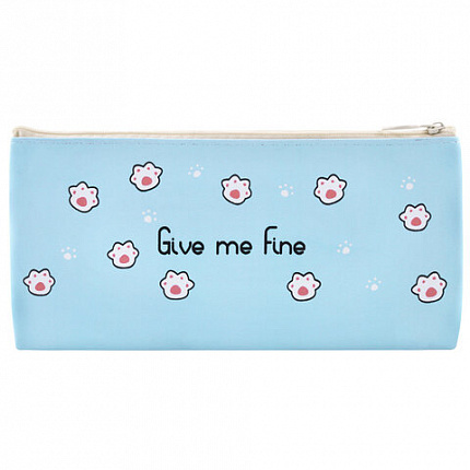 Пенал-конверт ПИФАГОР, 1 отделение, ПВХ, ассорти "Pawesome", 22х10 см, 273825