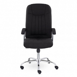 Кресло офисное "Бостон", CH-277, хром, ткань, черный (М-16)