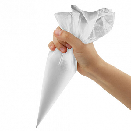 Мешок кондитерский одноразовый 20х30 см, размер M, КОМПЛЕКТ 100 штук, 35 мкм, LAIMA Home, 700702