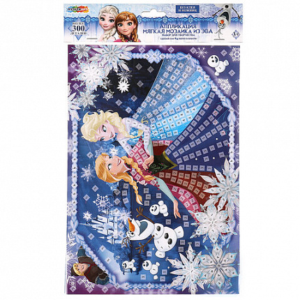 Фигурная мозаика из ЭВА, АССОРТИ 12 видов, 21х30 см, на картоне, МУЛЬТИ АРТ, 5919