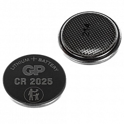 Батарейки литиевые GP Lithium CR2025 "таблетки, дисковые, кнопочные" КОМПЛЕКТ 2 шт., блистер, CR2025-2CRU2