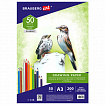Бумага для рисования и графики в коробе А3, 50 л., 200 г/м2, ВАТМАН ГОЗНАК СПб, BRAUBERG ART, 114490