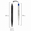 Ручка шариковая PARKER "IM Achromatic Black BT", черный матовый, нержавеющая сталь, синяя, 2127618