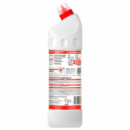 Средство для уборки туалета 1 л, ДОМЕСТОС "Эксперт сила 7", "Ультра Белый"