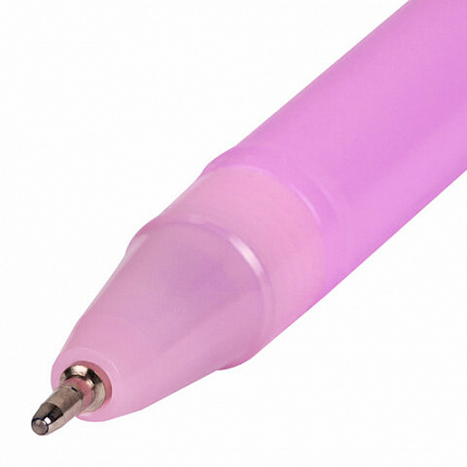 Ручка с топпером шариковая ЮНЛАНДИЯ "Птенец", корпус ассорти, СИНЯЯ, пишущий узел 0,7 мм, 143811