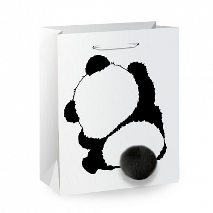 Пакет подарочный (1 штука) 18х10х23см (M) "Fluffy Tail", ассорти, пушистый хвостик, ЗОЛОТАЯ СКАЗКА, 700810