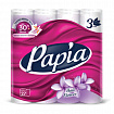 Бумага туалетная бытовая, спайка 32 шт., 3-слойная (32х16,5 м), PAPIA, аромат "Балийский цветок", 5080740