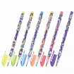 Ручки гелевые ЮНЛАНДИЯ, НАБОР 6 ЦВЕТОВ, ПАСТЕЛЬ, корпус с печатью, узел 0,7 мм, линия письма 0,5 мм, 142803