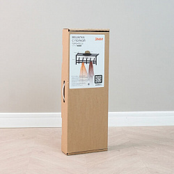 Вешалка настенная с полкой "Торонто-21", 270х670х270 мм, 5 крючков, металл, белая, ВСПТ21 Б