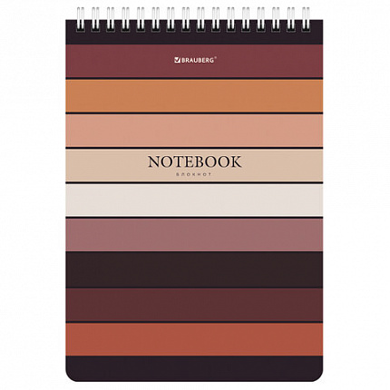 Блокнот А5 (146х206 мм), 60 л., гребень, картон, клетка, BRAUBERG, "Classic", 114359