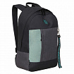 Рюкзак GRIZZLY школьный, укрепленная спинка, 1 отделение, для девочек, BLACK/MINT, 37,5х24х12 см, RXL-327-3/2
