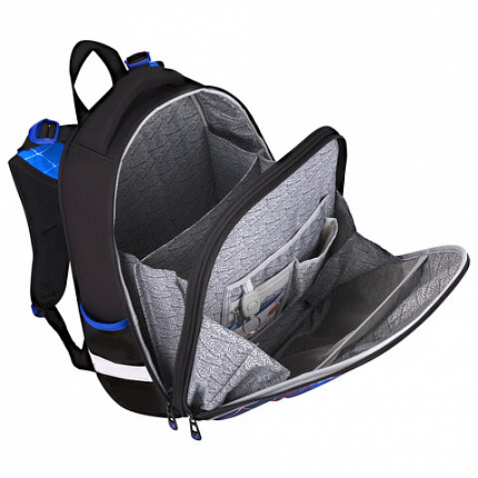 Ранец BRAUBERG PREMIUM, 2 отделения, с брелоком, "Score goal", 3D-панель, 38х29х16 см, 273102