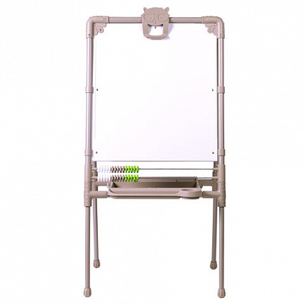 Мольберт растущий для мела/магнитно-маркерный 53х46 см, BRAUBERG "NIKA KIDS", БЕЖЕВЫЙ, 665759