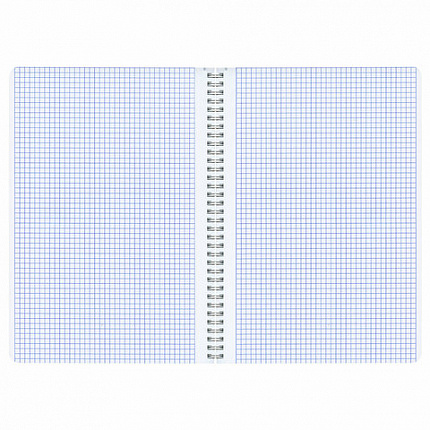 Тетрадь А4, 96 л., BRAUBERG, гребень, клетка, матовая ламинация, "Минимал_Цвет" (микс в спайке), 405319