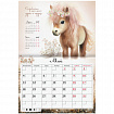 Календарь-планер настенный перекидной на 2026 г., BRAUBERG, 12 листов, 29,5х21,3 см, "Sweet pony", 116948