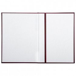 Папка адресная бумвинил "ПОЗДРАВЛЯЕМ!" с виньетками, А4, бордовая, индивидуальная упаковка, STAFF "Basic", 129632