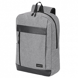 Рюкзак HEIKKI PLANE (ХЕЙКИ) универсальный, отделение для ноутбука, серый, 42х30х14 см, 273887