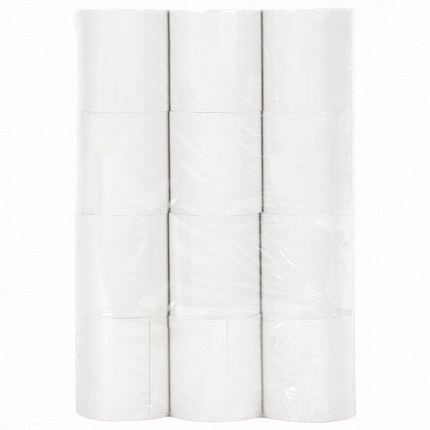 Чековая лента ТЕРМОБУМАГА 57 мм (диаметр 51 мм, длина 40 м, втулка 12 мм) КОМПЛЕКТ 12 шт., BRAUBERG, 110886