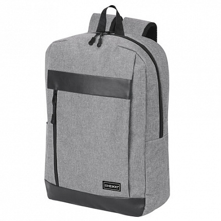 Рюкзак HEIKKI PLANE (ХЕЙКИ) универсальный, отделение для ноутбука, серый, 42х30х14 см, 273887