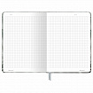 Блокнот с резинкой в клетку 96 л., А5 145х203 мм, твердая обложка, BRAUBERG, "Тени", 116324
