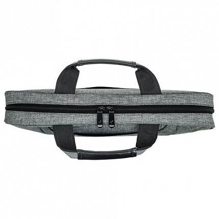 Сумка портфель BRAUBERG OFFICE с отделением для ноутбука 17,3", светло-серый меланж, 34х44х6 см, 272613