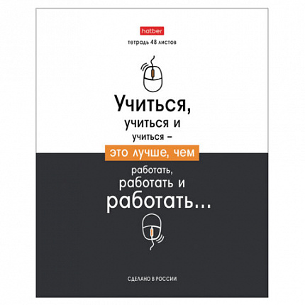 Тетрадь А5 48 л., HATBER скоба, клетка, обложка картон, "Люблю школу" (микс в коробе), 078565, 48Т5В1