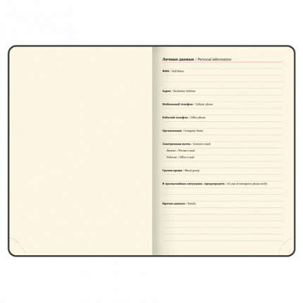 Ежедневник датированный 2026, БОЛЬШОЙ ФОРМАТ 210х297 мм, А4, BRAUBERG "Comodo", под кожу, синий, 117243