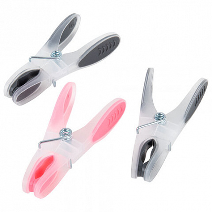 Прищепки бельевые 8,2 см, КОМПЛЕКТ 20 штук, прорезиненный пластик, ассорти, PRIMILA (ПРИМИЛА) PREMIUM, 700522