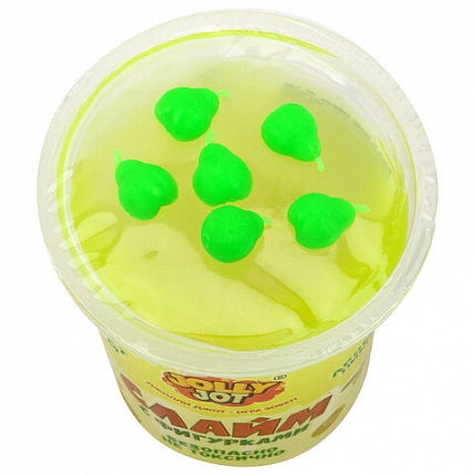 Слайм с фигурками, вкусняшки, 200 г, АССОРТИ 6 видов, JOLLY JOT (ДЖОЛЛИ ДЖОТ), 666668