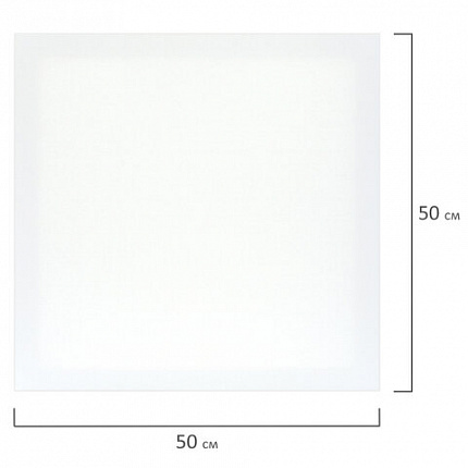 Холст на подрамнике BRAUBERG ART DEBUT, 50х50см, 280 г/м2, грунт, 100% хлопок, мелкое зерно, 191645