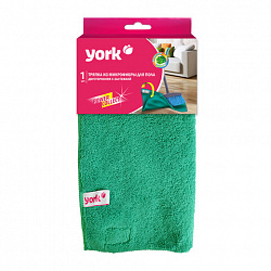 Тряпка для мытья пола 50х60см, двусторонняя, с застежкой, 390г/м2, МИКРОФИБРА, YORK,, 26070